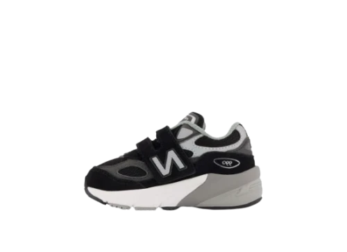 New Balance 990v6 Hook and Loop Black Silver (TD)