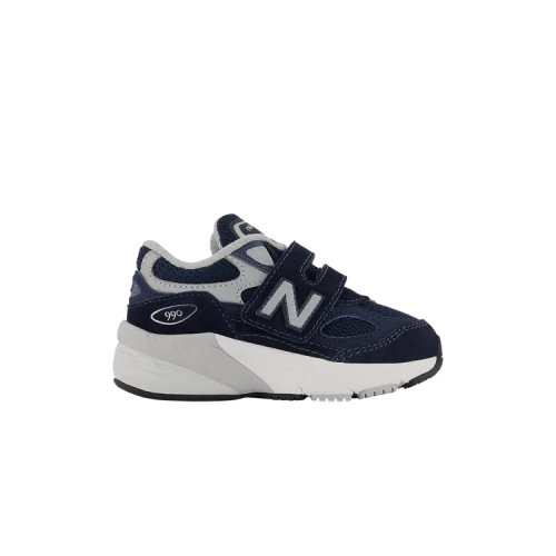 New Balance 990v6 Hook and Loop Navy Silver (TD)