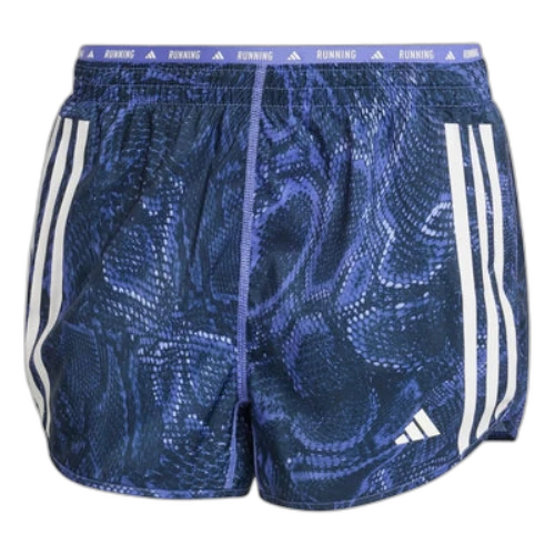 adidas Own the Run Excite Allover Print AEROREADY Shorts 'Semi Cobalt Blue' (Women's)