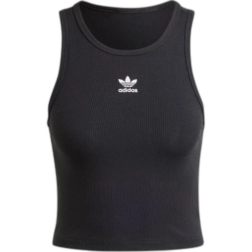 Adidas Cropped Ribbed Tank Top