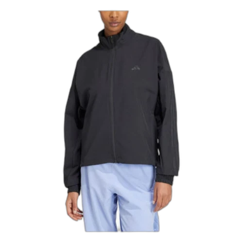 adidas Pacer All Gym Tonal 3-Stripes Woven Jacket 'Black' (Women's)