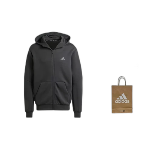 adidas Designed for Training Full-Zip Track Jacket 'Black'