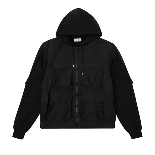 John Elliott Nylon Paneled Jacket 'Black'