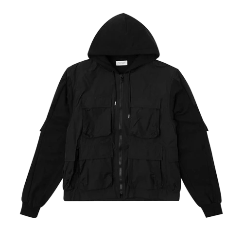 John Elliott Nylon Paneled Jacket 'Black'