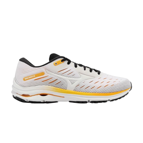 Mizuno Wave Rider 24 'White Orange'