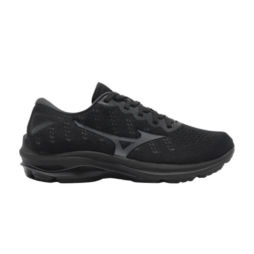 Mizuno Wave Rider 25 Waveknit 'Black Dark Grey'