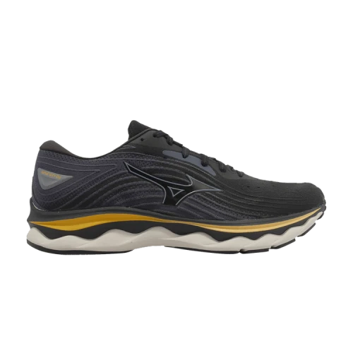 Mizuno Wave Sky 6 Super Wide 'Black Grey Yellow'