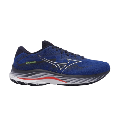 Mizuno Wave Rider 27 Super Wide 'Super Sonic Cherry Tomato'