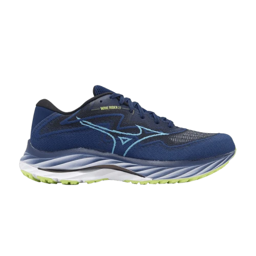 Mizuno Wave Rider 27 SSW Super Wide 'Navy Lime'