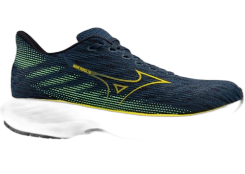 Mizuno Wave Rider 28 Navy Green Yellow