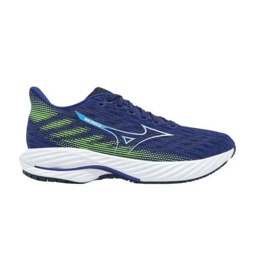 Mizuno Wave Rider 28 Super Wide 'Reflex Blue Green Gecko'