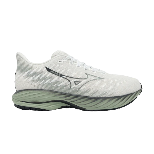 Mizuno Wave Rider 28 Super Wide 'Snow White Frosty Green'