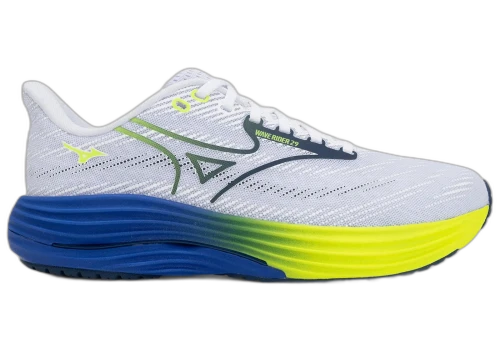 Mizuno Wave Rider 29 Estate Blue White Lighning Yellow