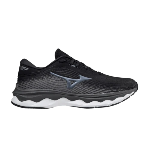 Mizuno Wave Sky 5 Wide Low Tops Black Gray White