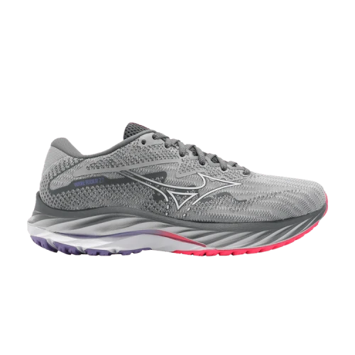 Mizuno Wave Rider 27 'Pearl Blue Hi-Vis Pink' (Women's)
