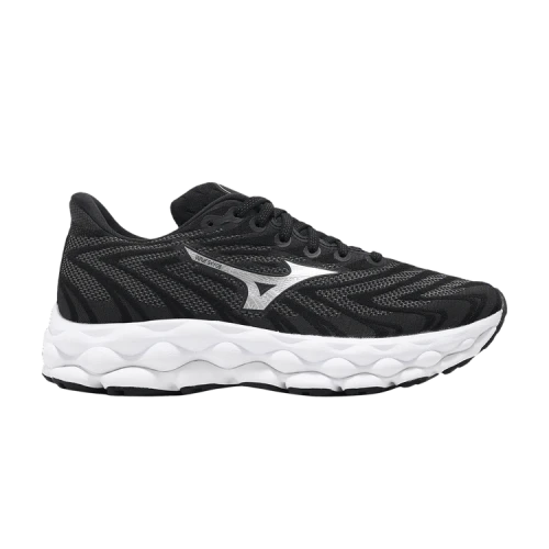 Mizuno Wave Sky 8 Super Wide 'Black Metallic Silver' (Women's)