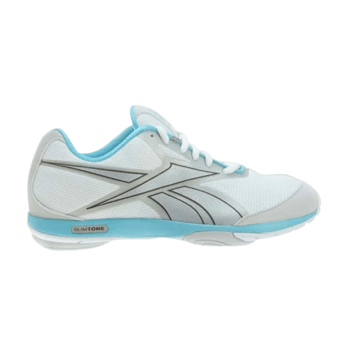 Reebok Slim Tone 'White Steel Neon Blue' (Women's)
