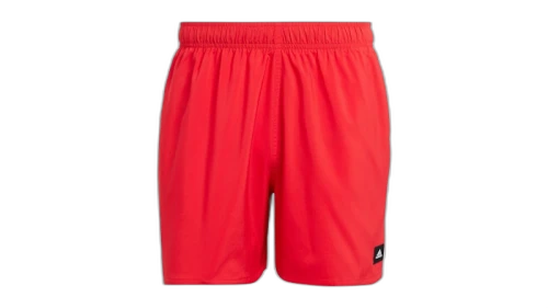 adidas Solid Clx Short-Length Swim Shorts Pure Ruby/Black