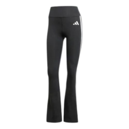 adidas Optime Essentials 3-Stripes Flared Leggings 'Black White' (Women's)