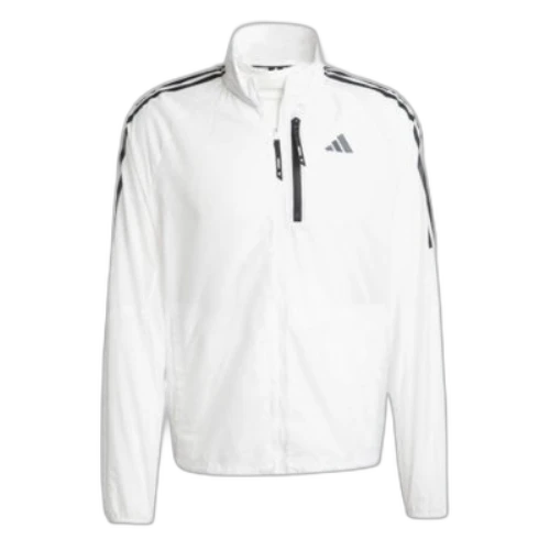 adidas Own the Run 3-Stripes Packable Jacket 'White'