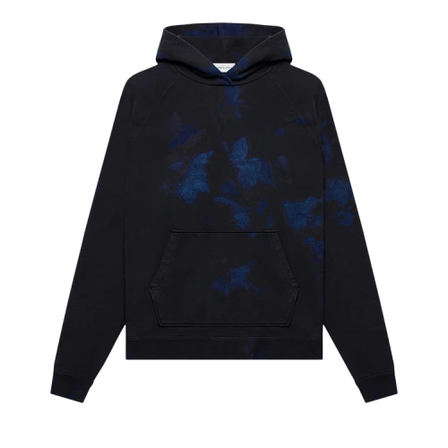 John Elliott Double Dye Raglan Hoodie 'Indigo Black'