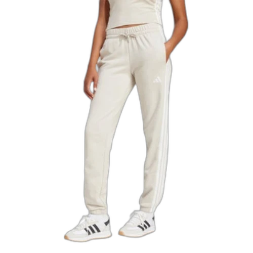 adidas Essentials 3-Stripes French Terry Cuff Pants 'White' (Women's)
