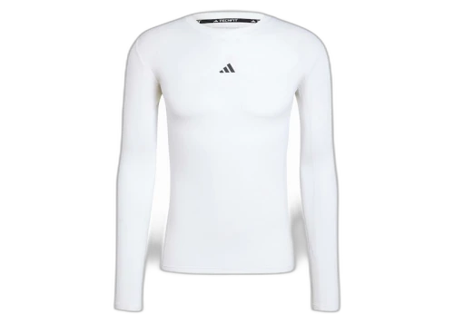 adidas Techfit Compression Training Long Sleeve Tee White