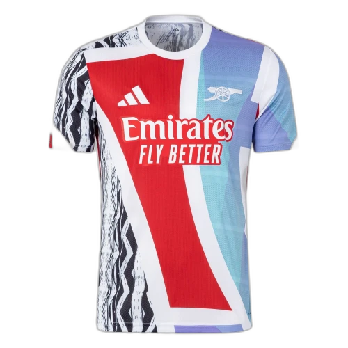 adidas Arsenal 24/25 Pre-Match Jersey Better Scarlet/White/Black/Clear Aqua