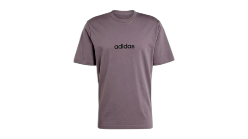 adidas Essentials Linear Single Jersey Tee Grey Strata Black