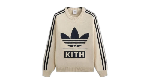 Kith x adidas Football Knit Sweater Chalk White