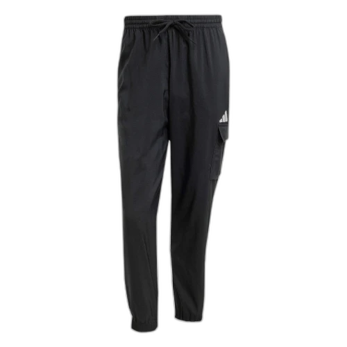 adidas Essentials Small Logo Cargo Pants 'Black'