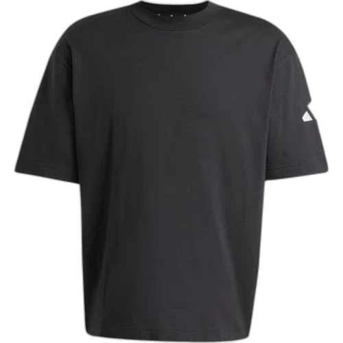 adidas Essentials Loose Fit 3 Bar Logo T-Shirt 'Black White'