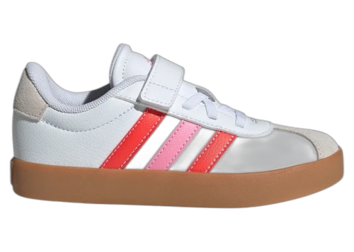 adidas VL Court 3.0 Cloud White Bright Red Bliss Pink (PS)