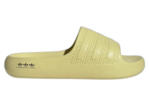 adidas Adilette Ayoon Slides Powder Yellow Core Black (Women's)