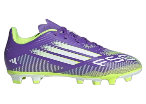 adidas F50 Club FG/MG Purple Rush Cloud White Lucid Lemon (GS)