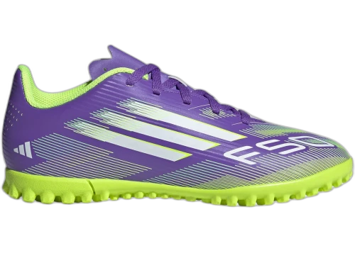 adidas F50 Club TF Purple Rush Cloud White Lucid Lemon (GS)