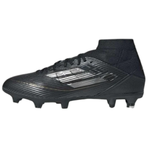 adidas F50 League Mid SG Core Black Iron Metallic Gold Metallic