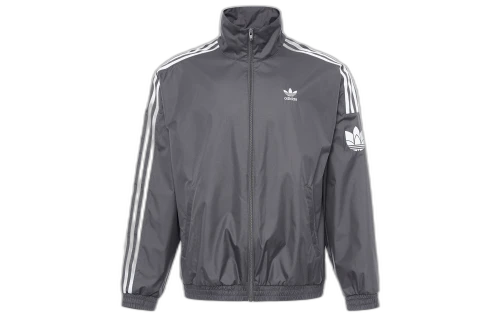 adidas Originals Retro Trefoil Jacket Asia Sizing 'Grey White'