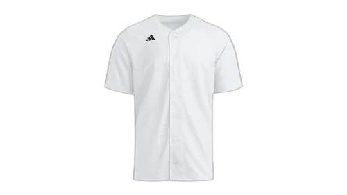adidas Impact Full Button Jersey White
