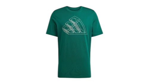 adidas Tech Outline Graphic Tee Collegiate Green