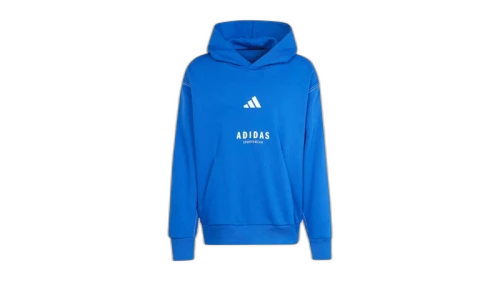 adidas All Szn Fleece Graphic Hoodie Royal Blue Off White