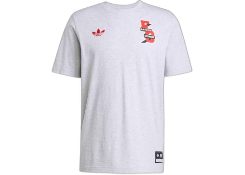 adidas FC Bayern Vrct Tee Light Grey Heather