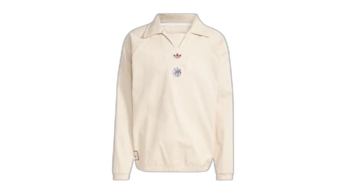 adidas Ajax Amsterdam Terrace Icons Drill Sweatshirt Halo Ivory