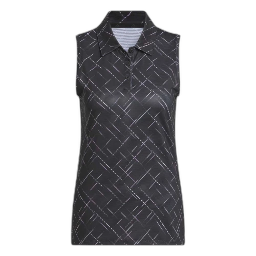 Adidas Free Shipping With AdiClub Ultimate365 Printed Sleeveless Polo Shirt