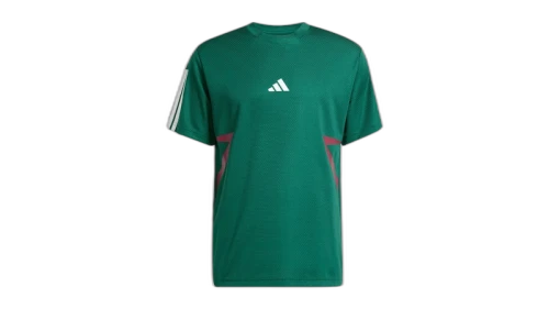 adidas House Of Tiro Colorblock Tee Dark Green Collegiate Burgundy White