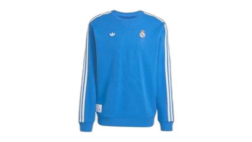 adidas Real Madrid Terrace Icons Sweatshirt Blue Bird White