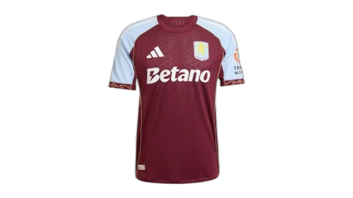 adidas Aston Villa FC 25/26 Home Authentic Jersey Maroon Glow Blue
