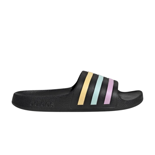 adidas Adilette Aqua Slide K 'Black Orange Tint Halo Mint'