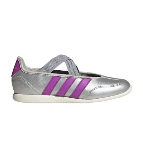 adidas Barreda Mary Jane Silver Metallic Purple Burst (GS)