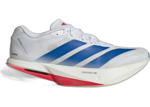 adidas Adizero Boston 13 White Royal Blue Dash Grey (Women's)